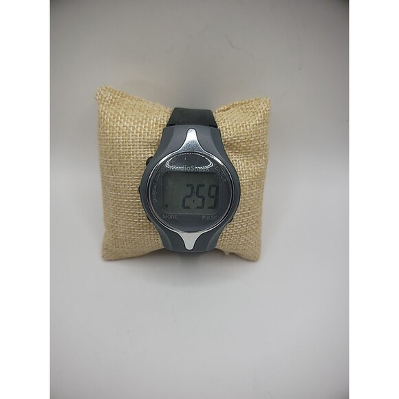 Vintage Wristwatch Watch Digital Gray 63-609 Pulse Watch Black Band New Battery main image 8